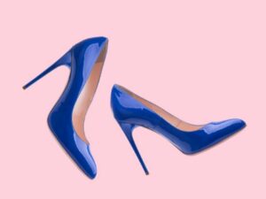 Blue Pointy Toe High Heel Pumps