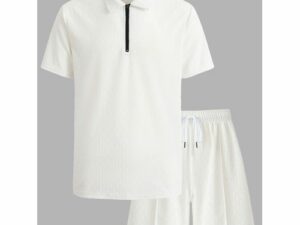 Mens Polo Shirt And Shorts Sets