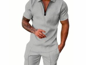 Mens Polo Shirt And Shorts Sets