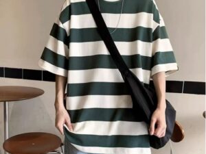 TOUPHY Men’s Short Sleeve T-Shirt – Green/White
