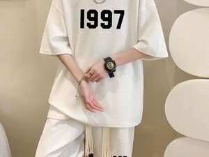 Men’s 1997 Short Sleeved T-shirt And Shorts 2-in-1 Set – White
